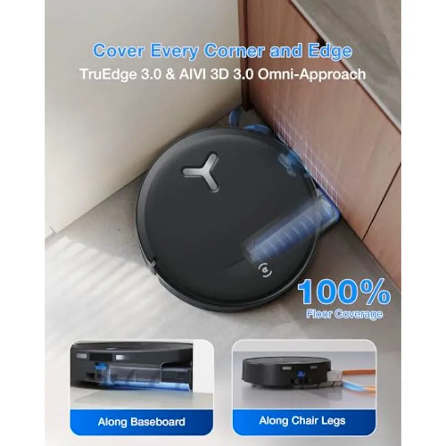 DEEBOT T80S Omni Robot Vacuum and Mop 24 800Pa Suction Instant Self-Cleaning OZMO Roller Mop Auto-Lift Mop for Carpet and Spill
