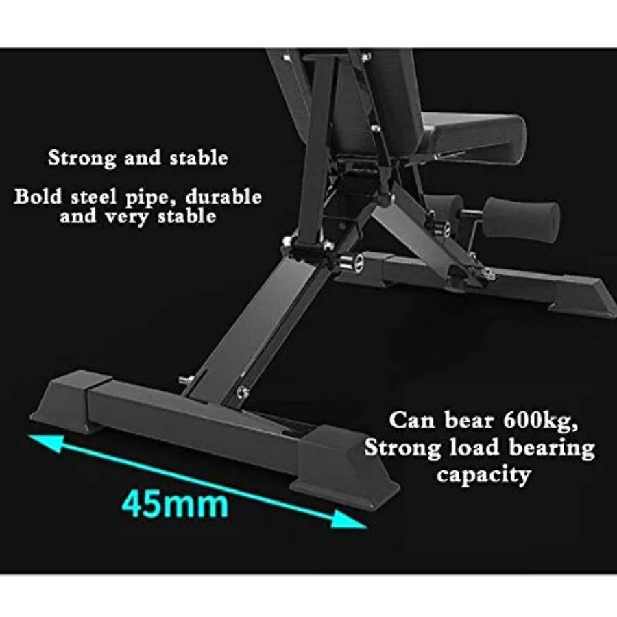 Flat Fly Weight Press Workout Bench for Home Gym Black Dumbbell Multi-Purpose Fitness Exercise Equipment