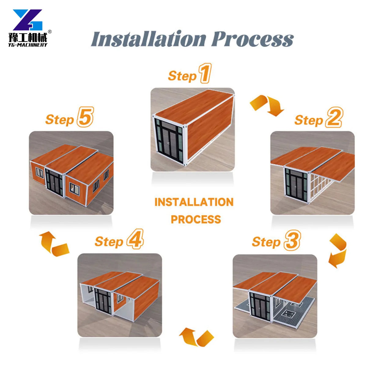 Portable Luxury Modular Homes 20ft 40ft Expandable Container House 2 3 4 Bedroom Tiny Villas Prefabricated Luxury Housing