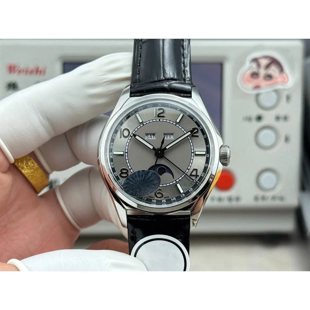 2026 New Top Brand Reissue Watch with Versatile Case and Moon Phase Design for Men