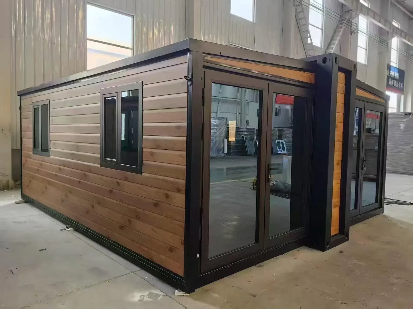 Prefabricated Modular Tiny Home 20ft 40ft Folding Mobile House 2 3 Bedrooms Luxury Expandable Container House Supermarket Modern