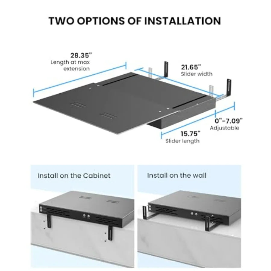 AWOL VISION IC-A150 Motorized Slider Tray for Ultra Short Throw UST Projector 150 Picture Auto Retractable Telescopic Design Sm