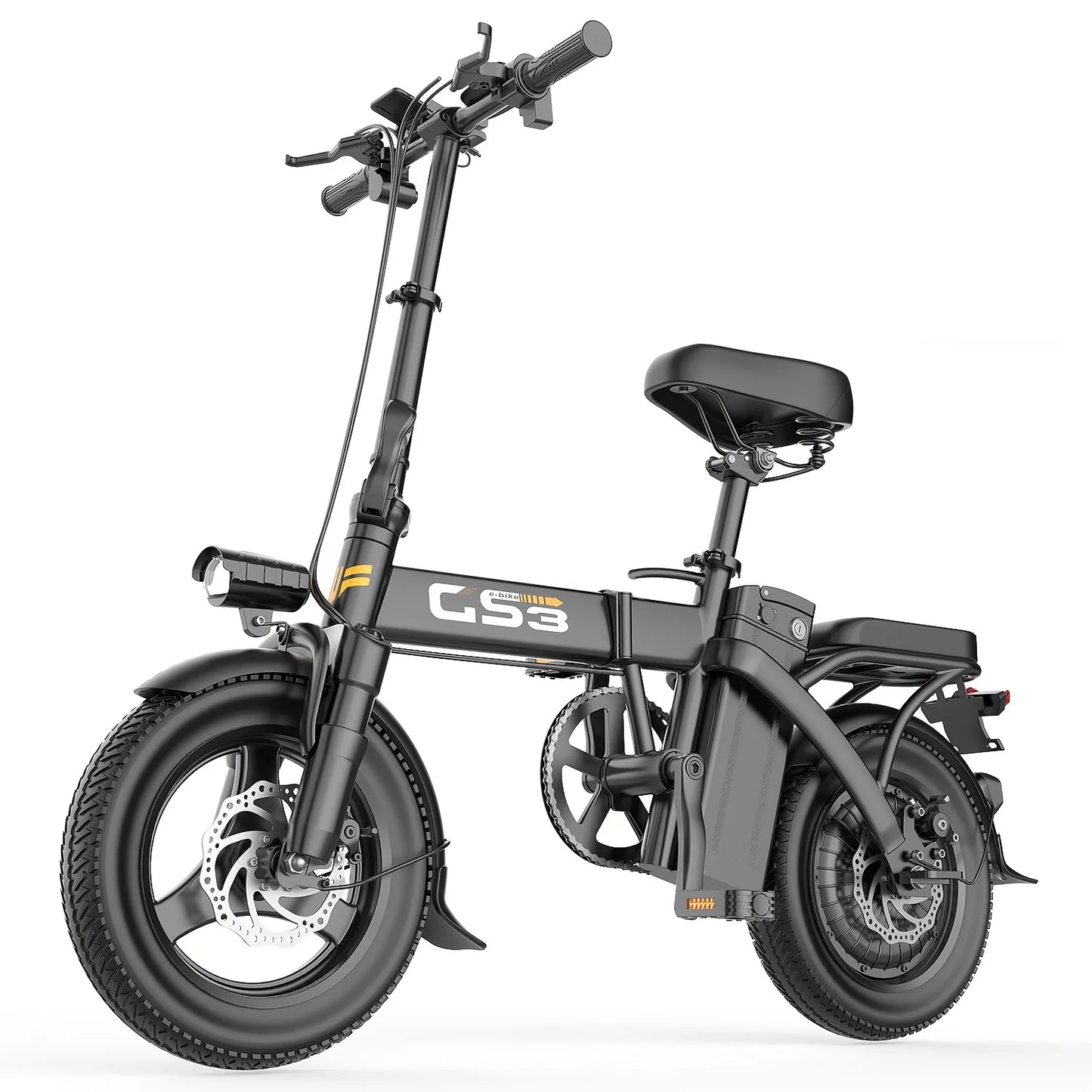 Rated Power 500w (peak 740w)Adult Electric Scooter And Electric Bike, With Seat, 48V 10-15Ah Lithium Battery, Range Up To 10-35