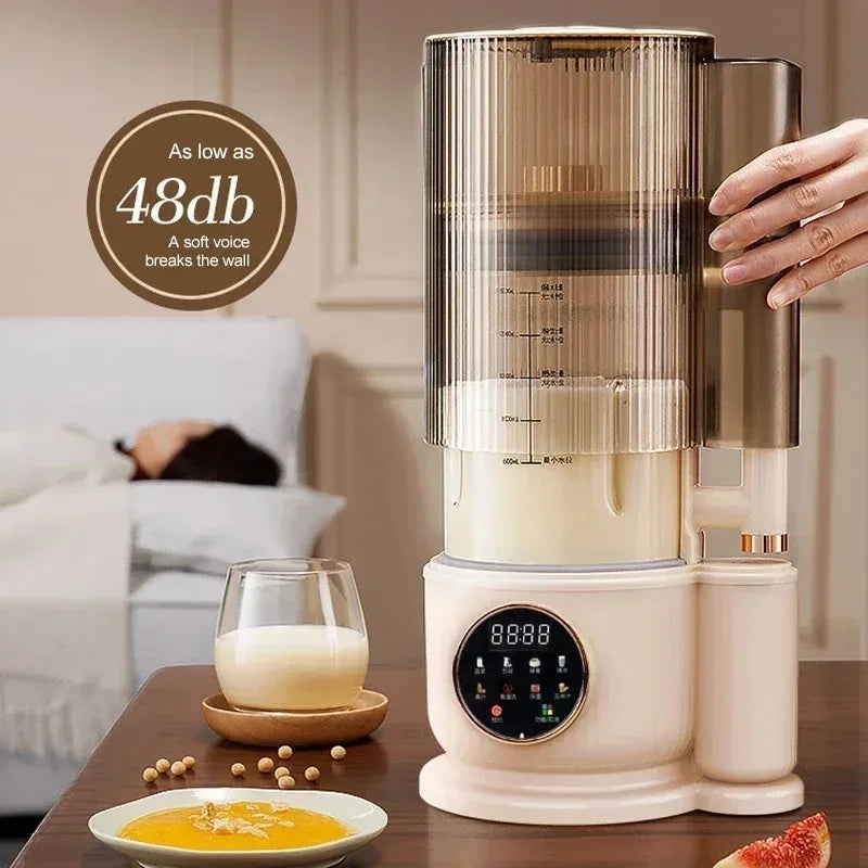 110V US Electric Soy Milk Machine1500ML Mixer Automatic Intelligent Food Blender Fruit Juicer Wall Breaking Rice Paste Maker