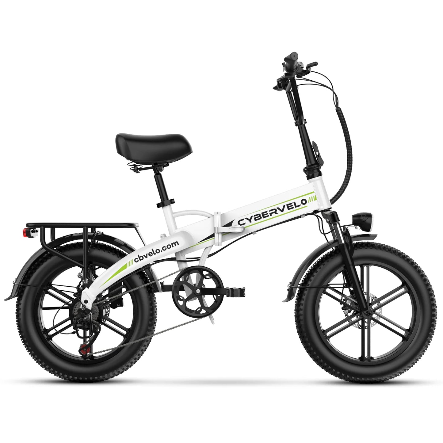 20“ AL-Frame Foldable E-bike for Adult, 48V internal Water-Proof battery, 7-Speed shift, All-Terrain Electric Dirt snow Bike EK5