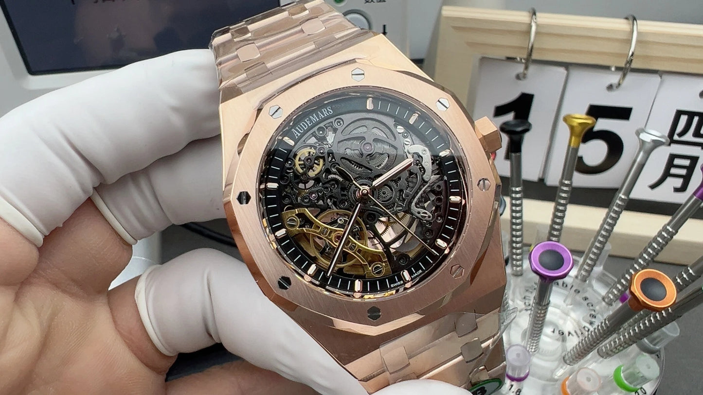 A+ Top Brand Reissue Watch with Versatile Case and Moon Phase Design for Men