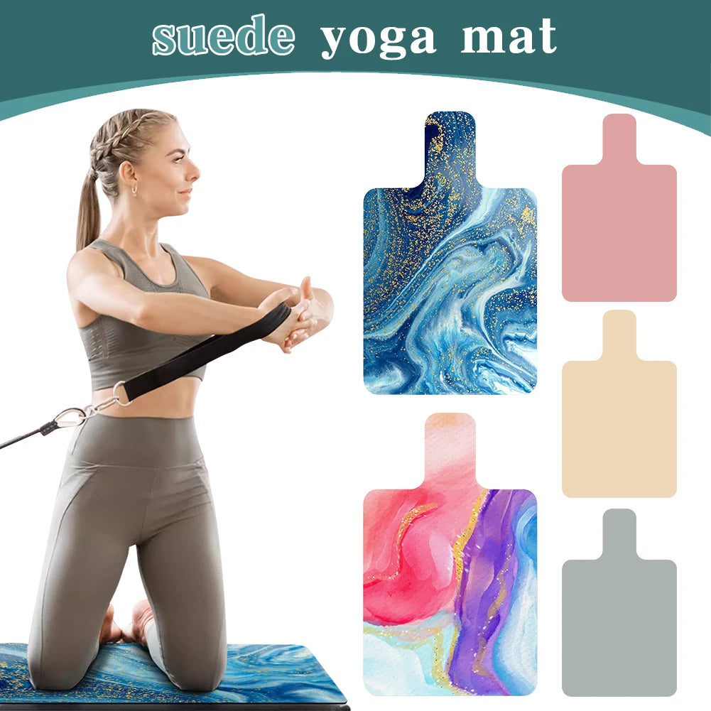 Pilates Suede Rubber Yoga Mat Non-Slip Pilates Reformer Cover Portable Pilates Reformer Machine Towel for Balance Training