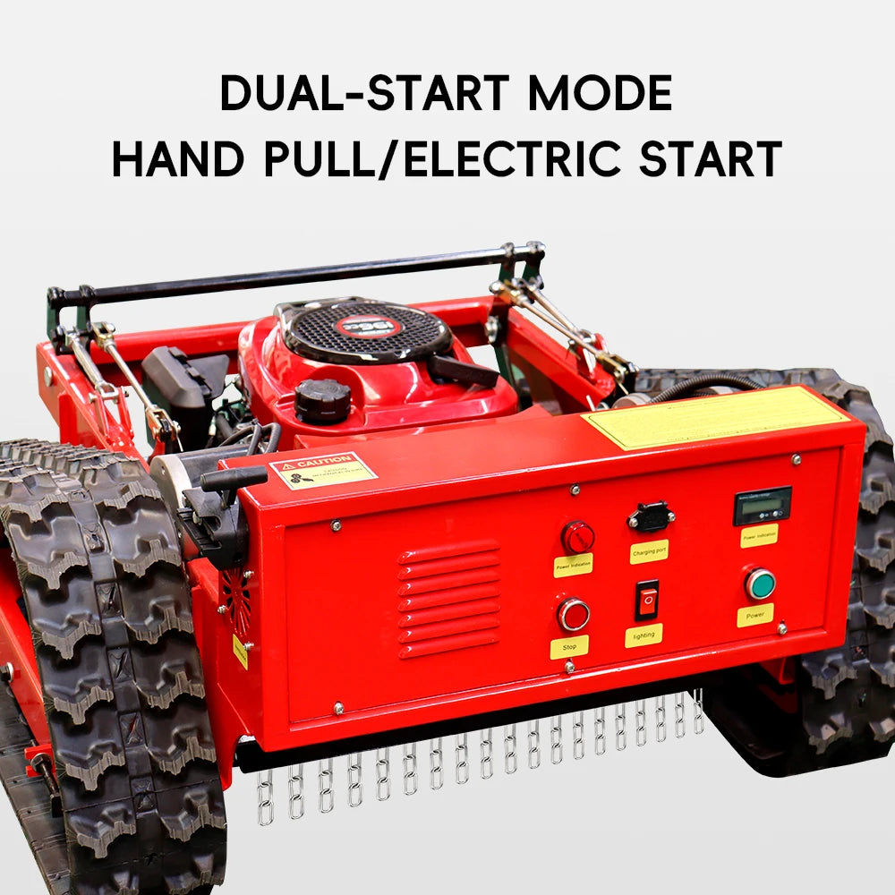 MMS 550mm Lawn Mower 196cc GAS Engine Electric Start Grass Cutting Machine Remote Controlled for Garden Lawns Free Shipping