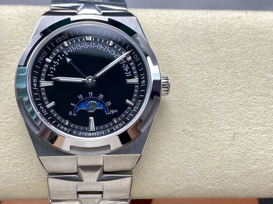 VC Top Brand Reissue Watch with Versatile Case and Moon Phase Design for Men
