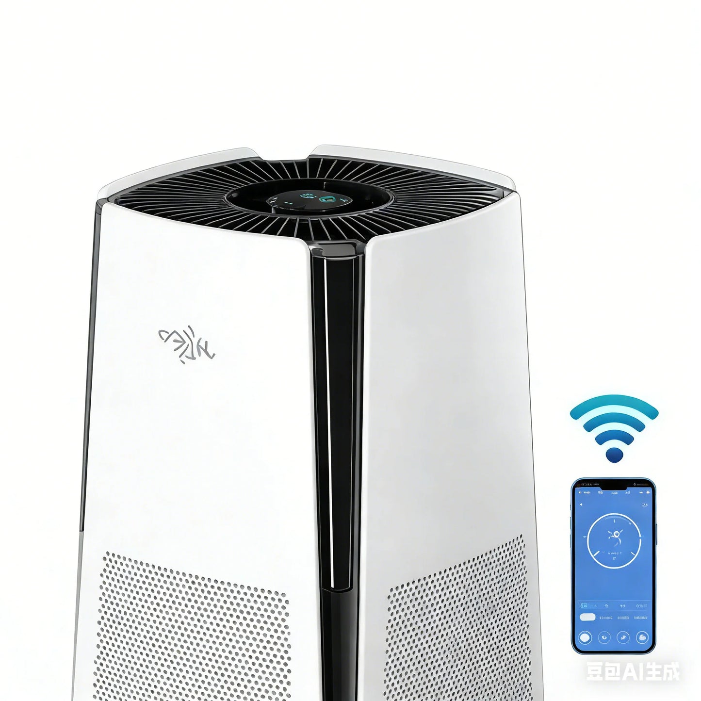 Extra Large Room Smart Air Purifier with H13 True HEPA Filter + 20-40 Pcs Clear Adhesive Hooks – Allergy Relief Air Cleaner & No