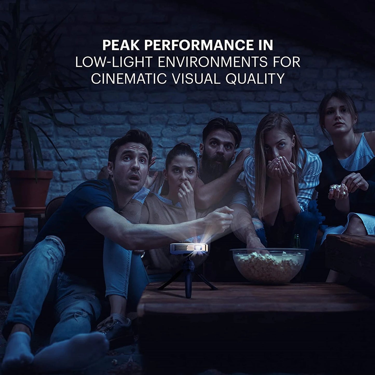 Kodak Luma 450 Smart Projector, 1080p Portable Projector with Wifi and Bluetooth, Tripod Included