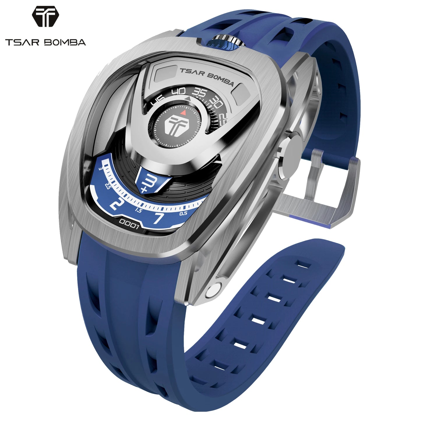 TSAR BOMBA Men Automatic Watch Japan Movement Quick Release Strap 100M Waterproof Stainless Steel Sport Business Wristwatch Gift