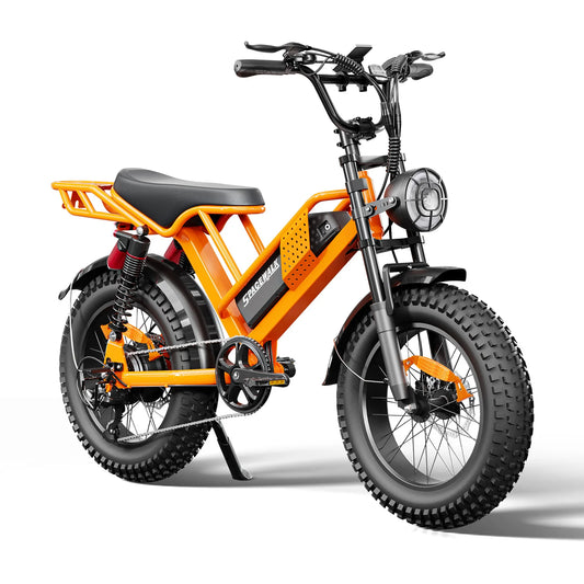 Electric Bike M7 for Teens,20" Ebike,750W Peak Motor,24.9mph,48V 15Ah Removable Battery,50 Miles Pure Electric,70 Miles PAS