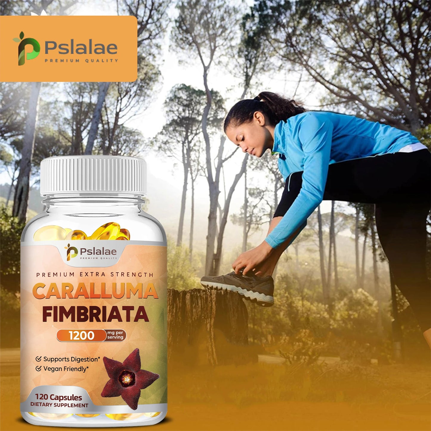 Caralluma Fimbriata Capsules - Improves Endurance, Improves Concentration, Boosts Metabolism, Immune Support - 120 Capsules