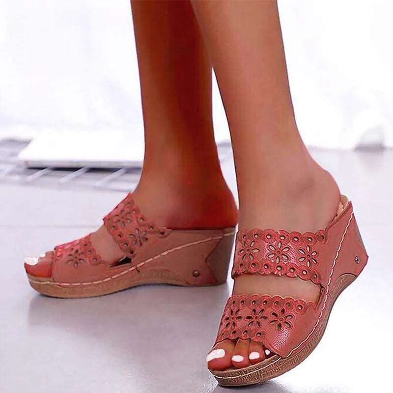 Women's sandal Wedge women shoes Summer Beach Sandal Women Fashion Gladiator Flat shoes gladiator sandal women Sandalias mujer