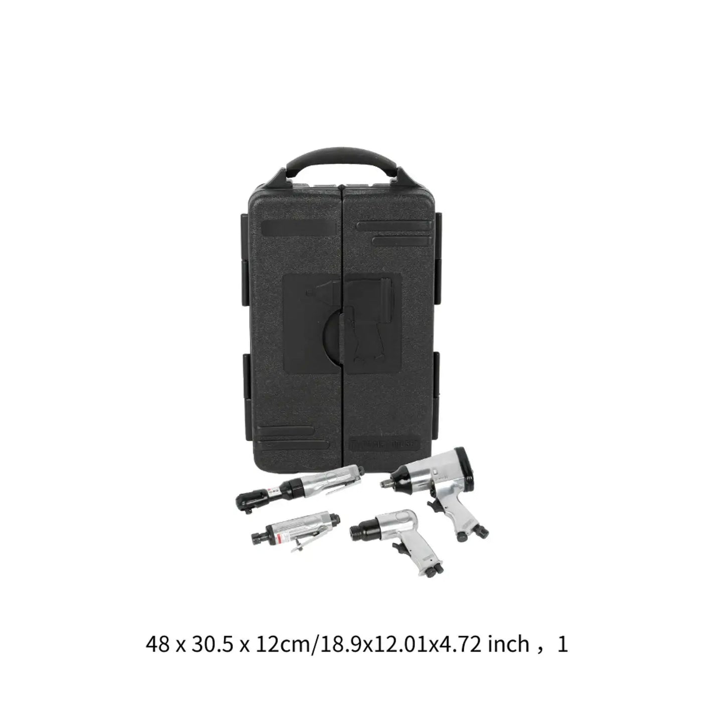 Complete Air Tool Set with Pneumatic Hammer Ratchet and Grinding Kit for Garage Workshop and Vehicle Repair