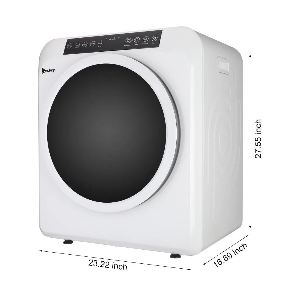 Compact Home 3.5Cu.Ft Electric Dryer Machine Stainless Steel Drum Clothing New