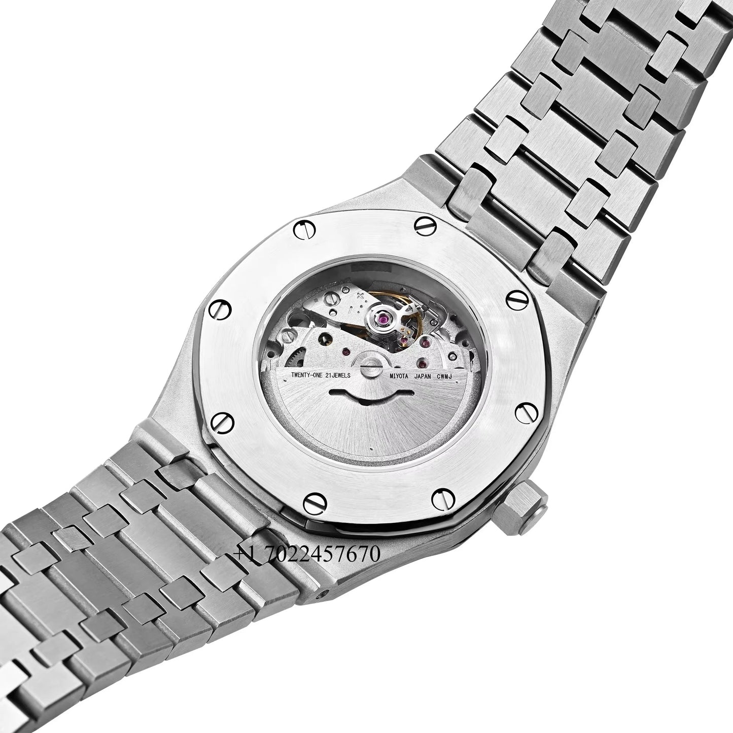 TJW High-end Men's Mechanical Watch 316L Stainless Steel with Waterproof Diver Sports/Business Miyota Luminous