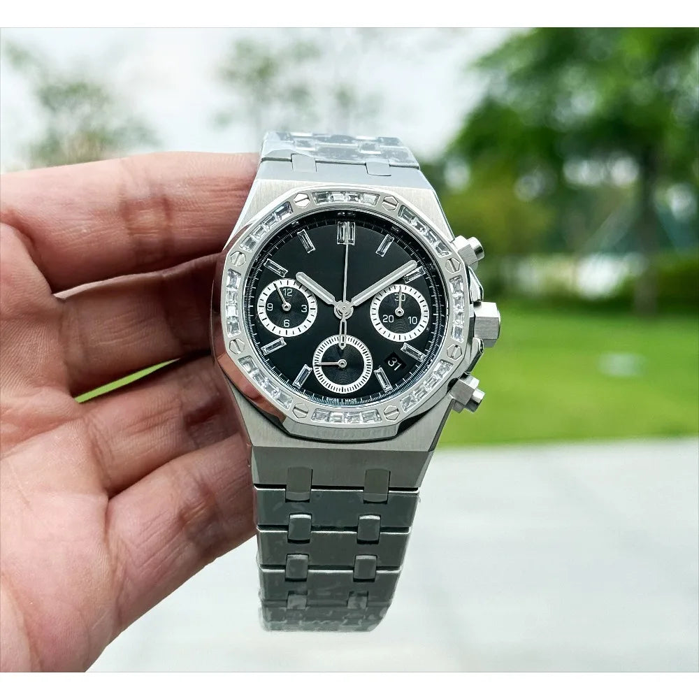 A+ Top Brand Reissue Watch with Versatile Case and Moon Phase Design for Men