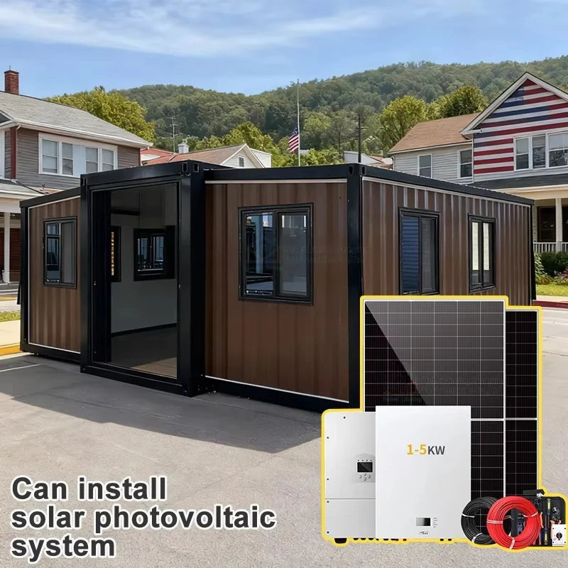 Granny Flat 20Ft 40 Ft Expandable Container Folding House Prefab 40Ft Villa Shipping Prefabricated Mobile Home 2 3 4 5 Bedroom