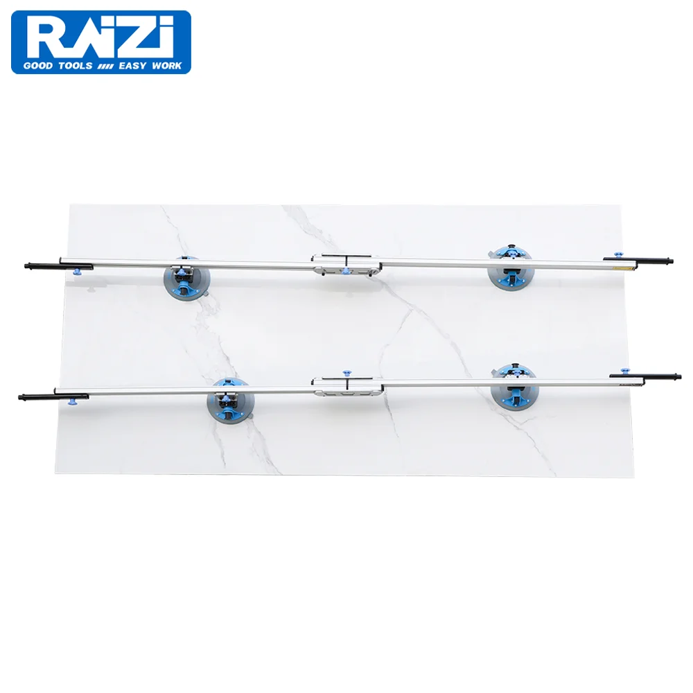 Raizi 3.6m Large Format Tile Carry System with Cross Bar for Porcelain Ceramic Tile Handling Lifter Tools
