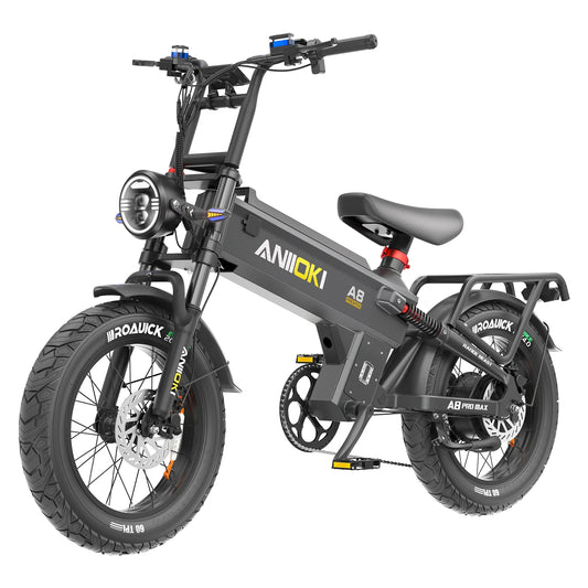 Aniioki Ebike 2000W Peak Motor aniioki a8 pro max 52V 70Ah Long Battery Life Electric Bike Fat Tire Adult Electric Bicycle