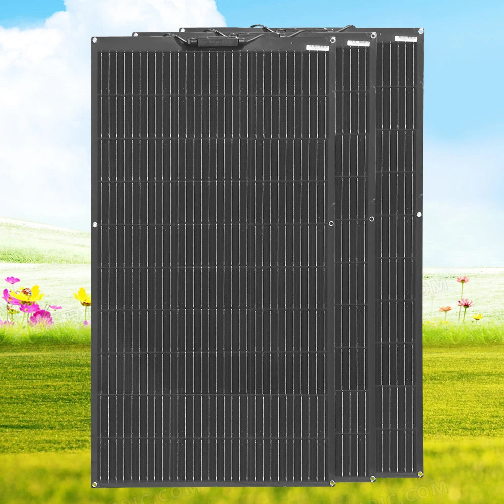 WUZECK Flexible rechargeable solar panel battery 100W 1pcs ~10 pcs High Efficiency Cell (100W, 200W, 300W ,400W,500W 1000W)