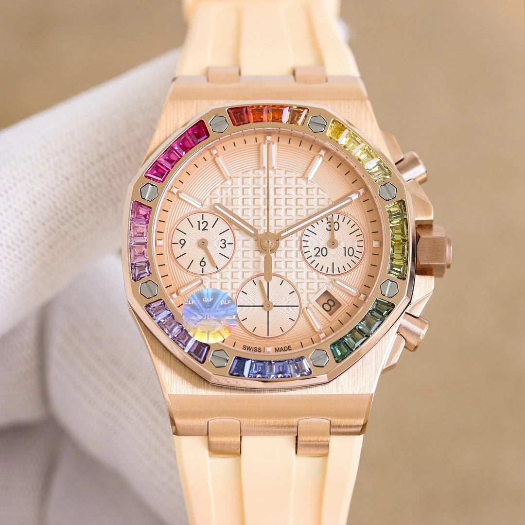 A+ Top Brand Reissue Watch with Versatile Case and Moon Phase Design for Men