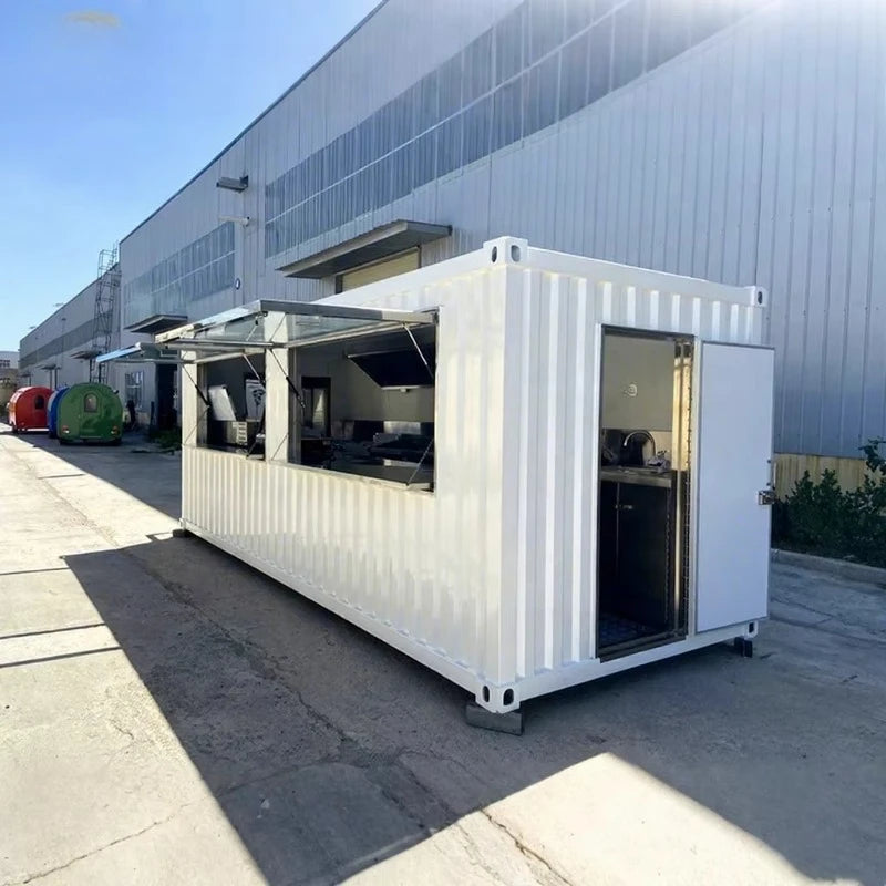 Premium Prefab Container House Restaurant Modular Tiny House Mobile Prefabricated Food Truck Cafe Storage Shed For Outdoor Shops