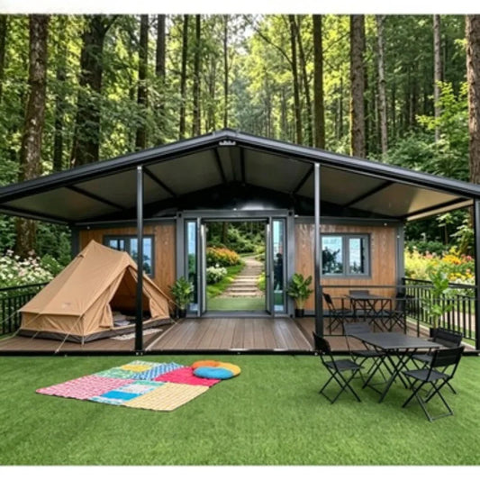 Factory Customizable Size 10Ft 20 FT 30 Feet 40 Foot Folding Expandable Home Prefab Modular House for Tiny Villa Office
