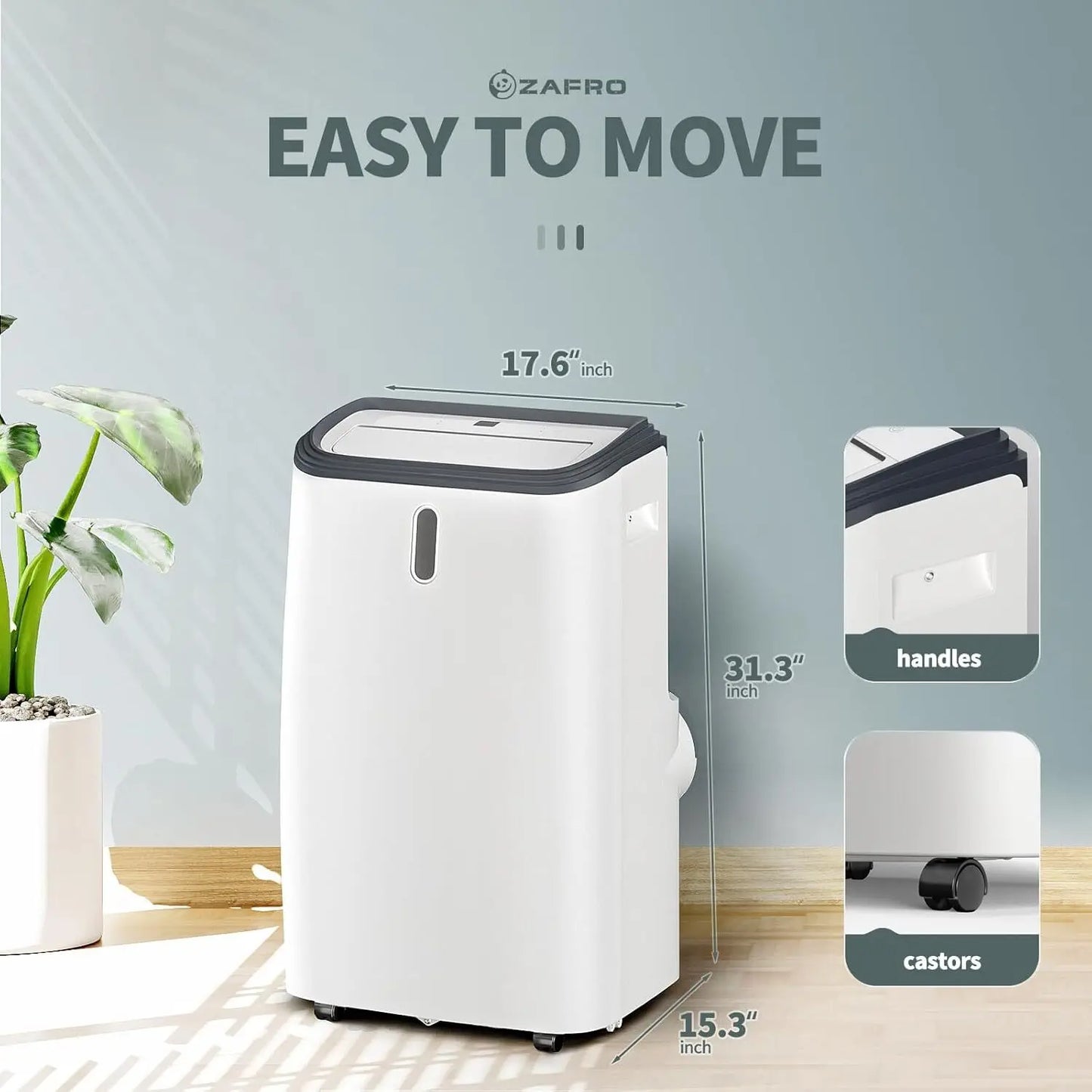 12,000 BTU Portable Air Conditioners with Remote Control for Cooling 550 Sq. Ft