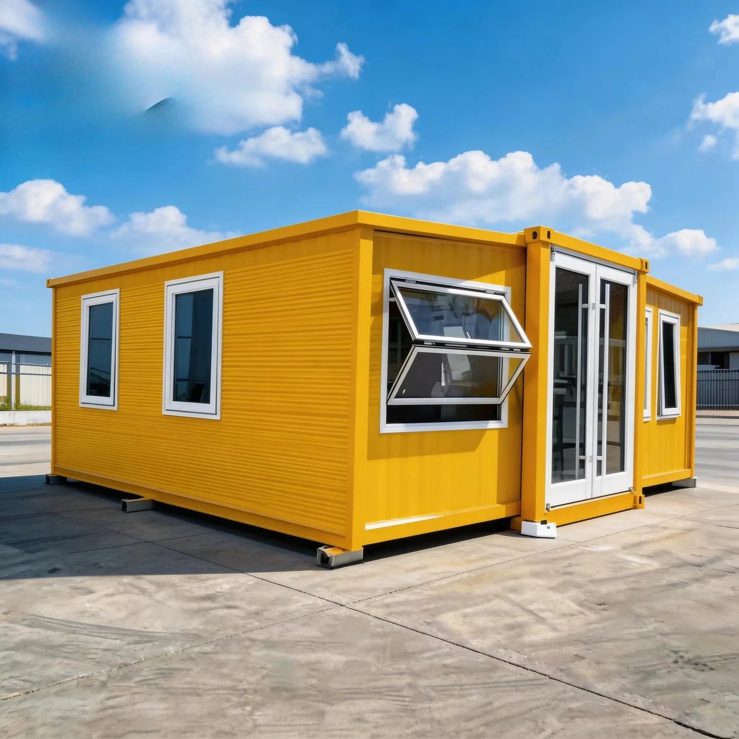 40Ft Expandable Container House Prefabricated Double-Wing Folding Mobile Room Fast-Moving 20ft 40ft Foldable Expandable House