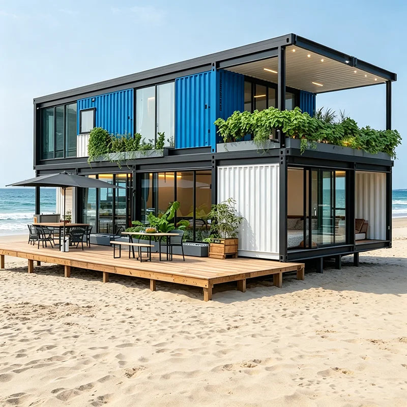 Customized Folding Container House 20ft 40ft Prefab Home Mobile Portable Building for Hotel Office Dormitory Temporary Shelter