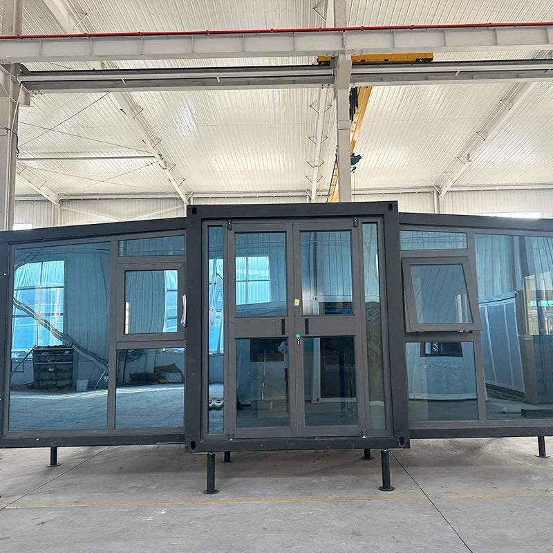 Customized Folding Container House 20ft 40ft Prefab Home Mobile Portable Building for Hotel Office Dormitory Temporary Shelter