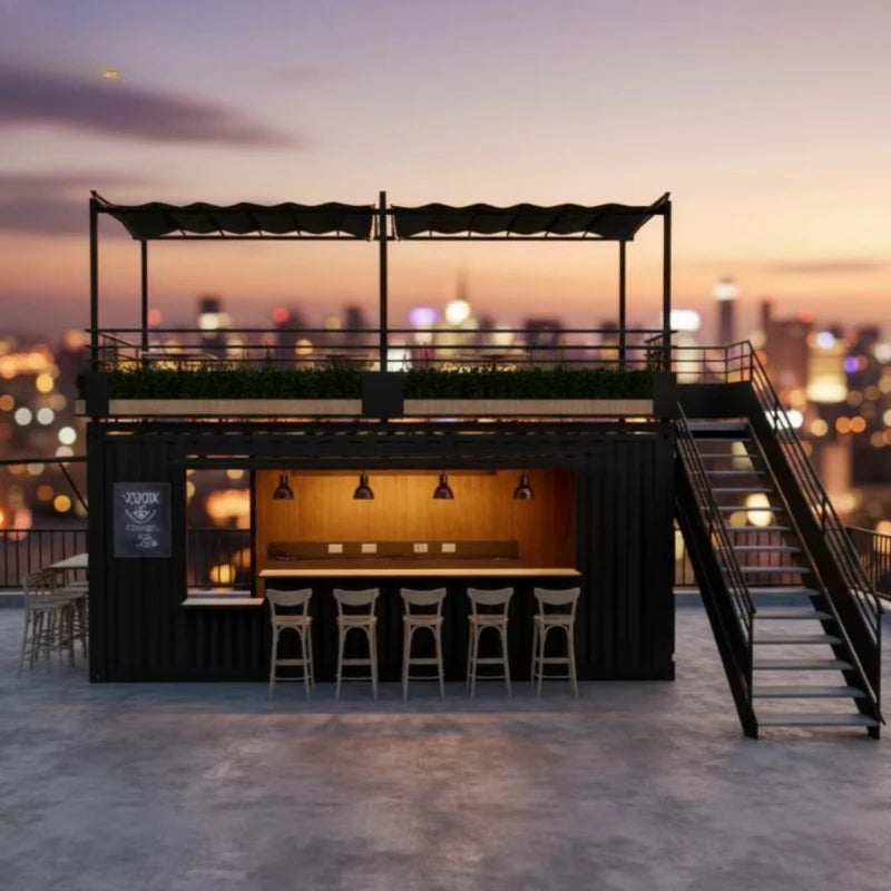 Premium Prefab Container House Restaurant Modular Tiny House Mobile Prefabricated Food Truck Cafe Storage Shed For Outdoor Shops