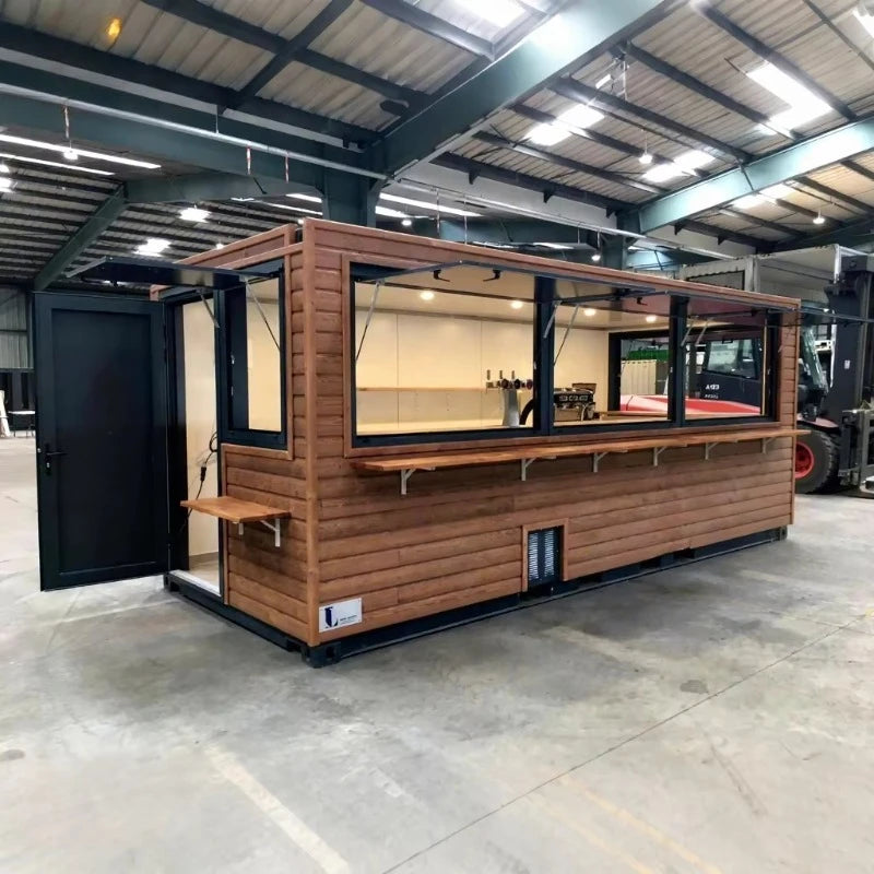 Premium Prefab Container House Restaurant Modular Tiny House Mobile Prefabricated Food Truck Cafe Storage Shed For Outdoor Shops