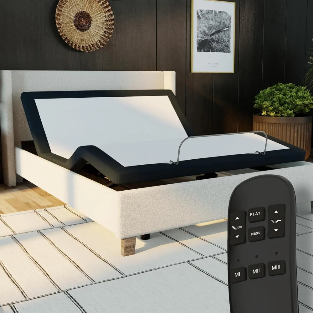 Adjustable Bed Frame, Head and Foot Tilt, Wireless Remote Control, Easy To Assemble, 10-year Warranty