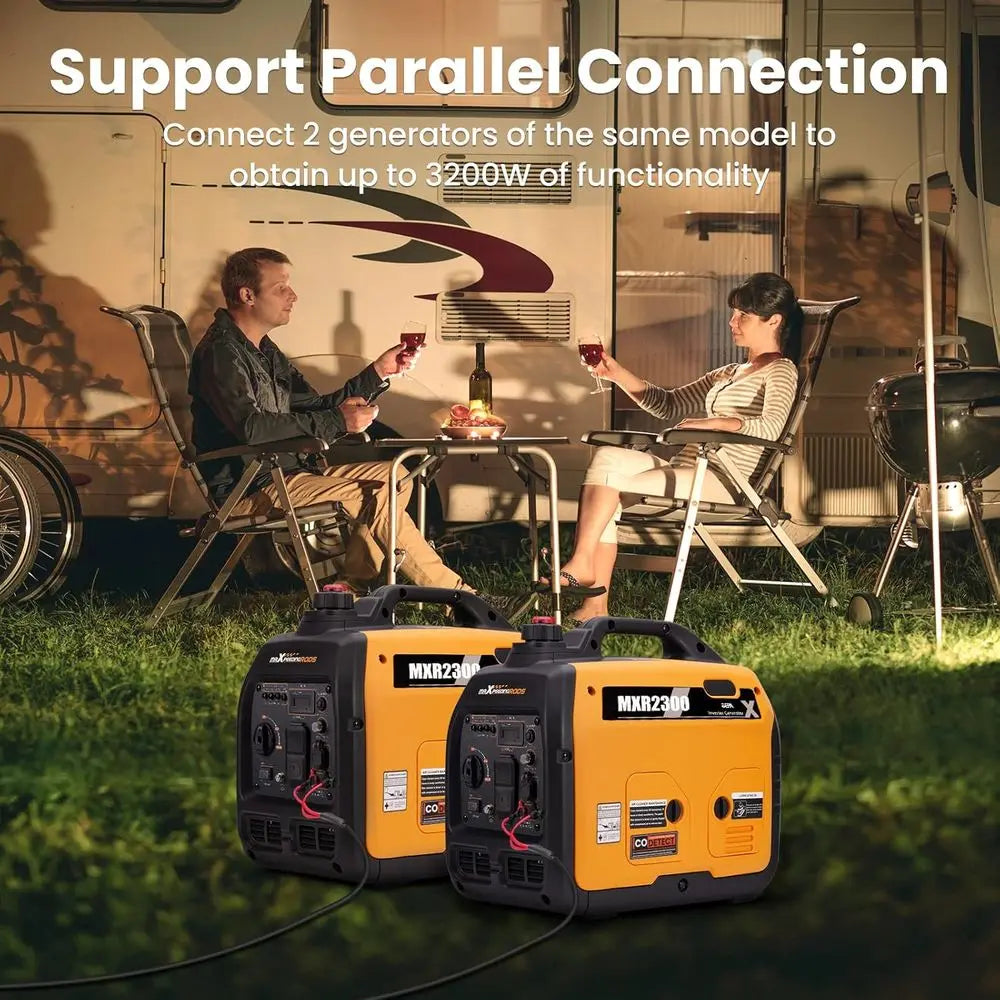 2300W Portable Inverter Generator,40lbs,Gas Powered,Quiet Generator,Backup Power Supply or Outdoor Camping RV ,EPA/ISO Compliant