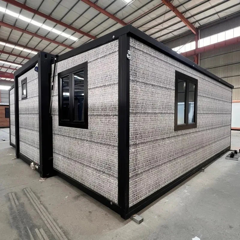 20ft 30ft 40ft Container House Prefab Folding Living Cabin Prefabricated Expandable Container House with 2 Bedroom Tiny Home