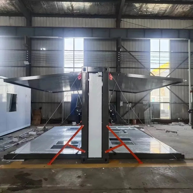 Customized 20ft Mobile Folding Container Home 2 Bedrooms 1 Bathroom Kitchen Prefab House Modern Garden Living Home