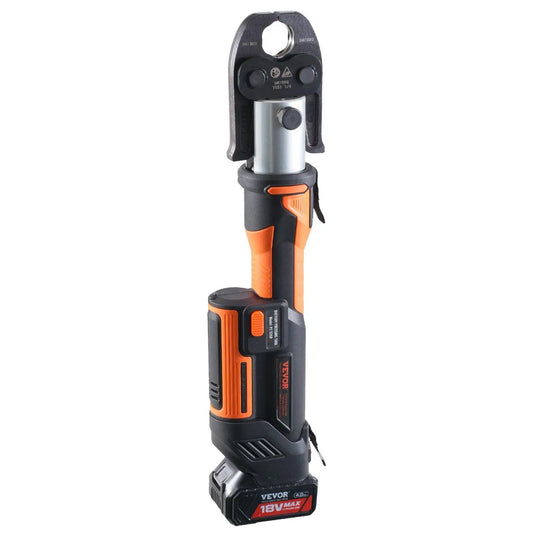 Portable 18V 350crimps Brushless Motor Crimping Tool with 6 Jaws 40mm Stroke Electric Pipe Press Kit
