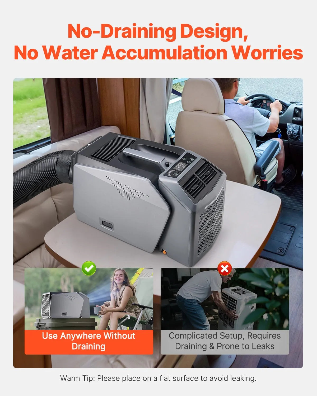 Portable Air Conditioner 5000BTU Tent Air Conditioning AC/DC for Camping