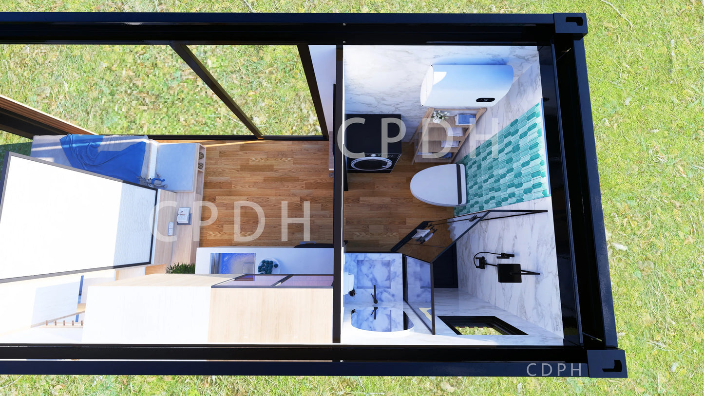 Prefab Tiny Home 20ft Modular Container House Portable Garden Shed Cosy Design Factory Direct Sale