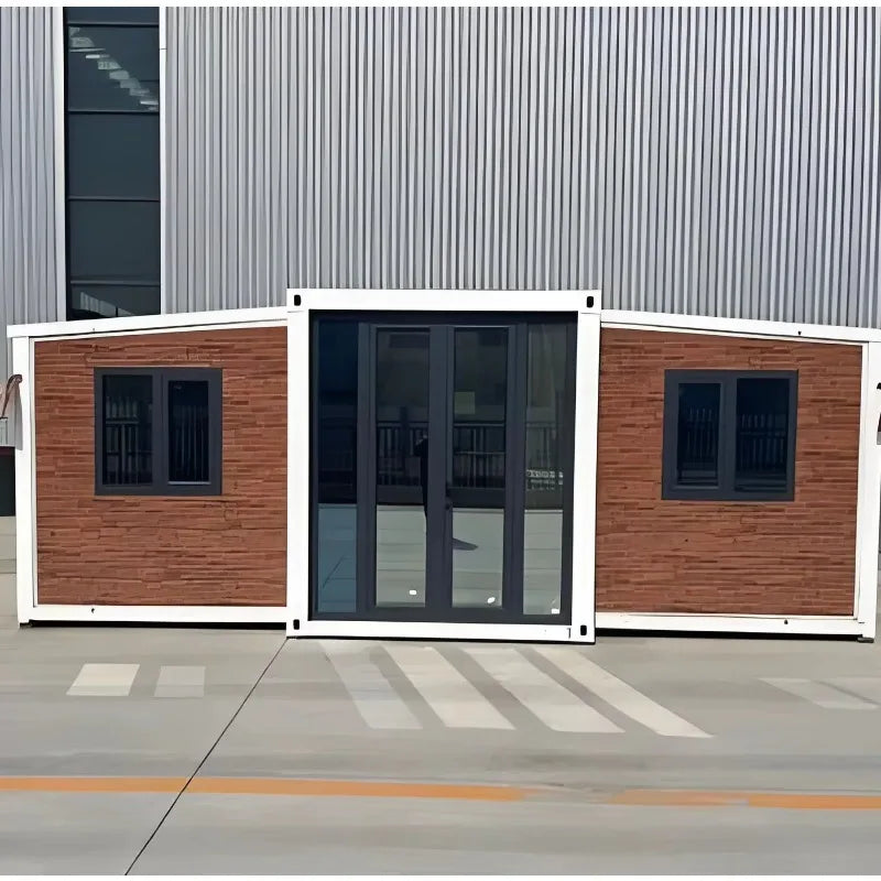 20 Foot or 40 Foot Expandable Folding Container Houses Prefabricated Portable Steel Prefabricated Modular Houses 2 3 4 Bedrooms
