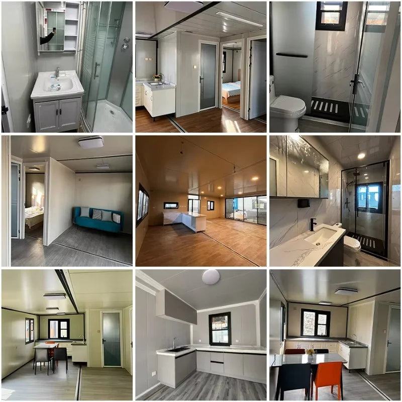 Luxury Modular Prefab Prefabricated Foldable Expandable Container House 20ft 40ft Prefab Portable Tiny Container Home Villa