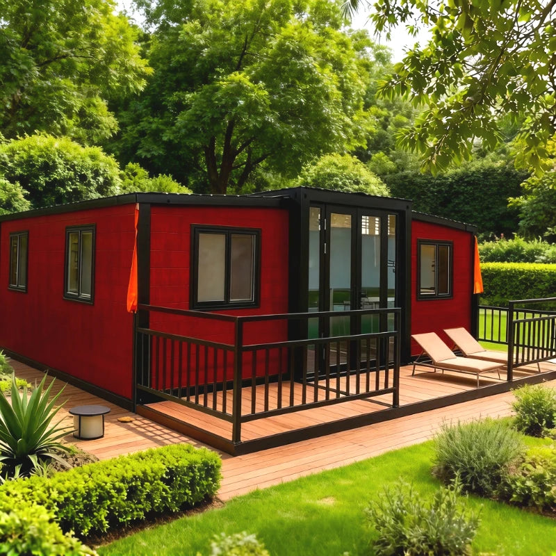 Directly Factory Sale Expandable Container House 2 3 4 Bedroom Prefabricated House Portable Mobile Tiny Home Steel Garden Rooms