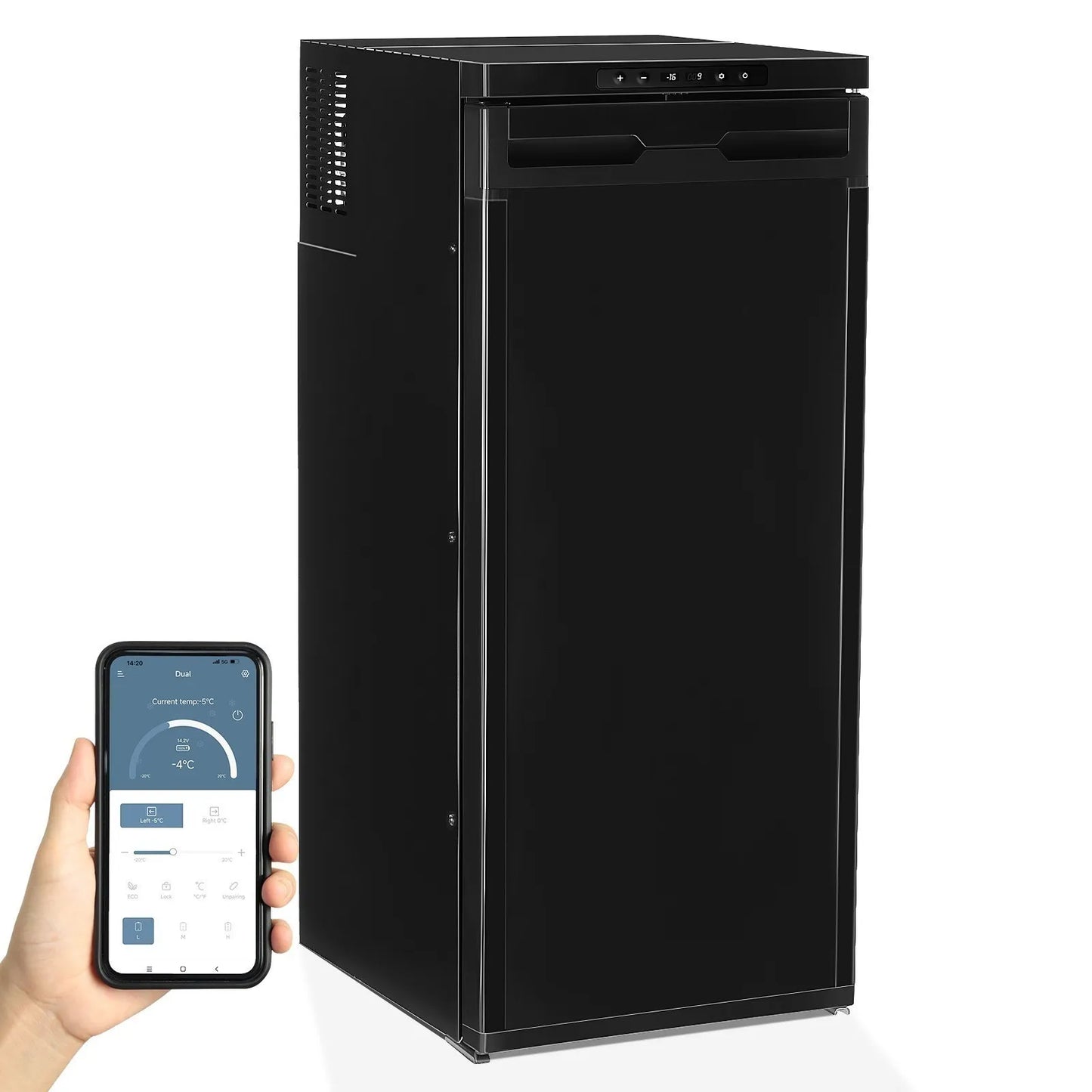 95QT /90L Car Fridge Freezer Portable Refrigerator Camping Truck APP Control NEW
