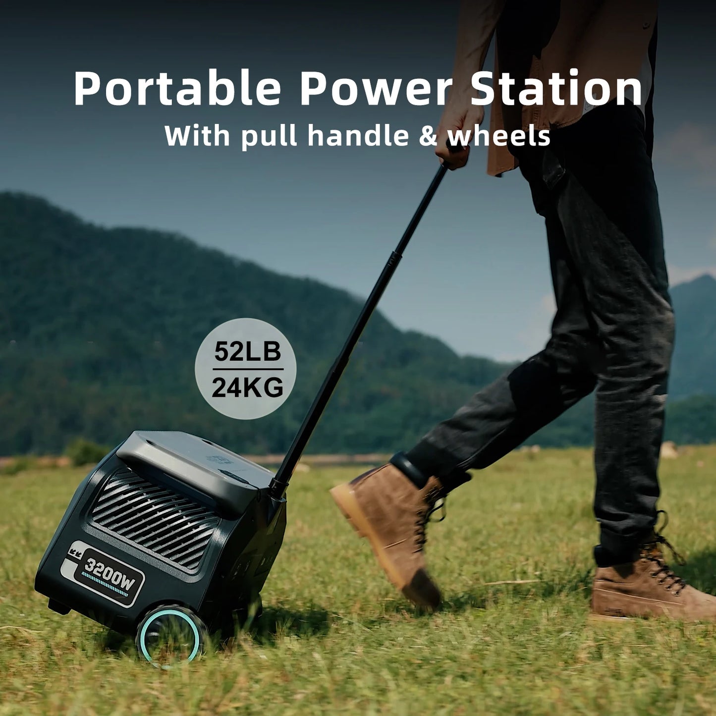 IEE 2PCS 400W Solar Panls + 3200W 2048Wh Solar Portable Power Station P3200 APP Control Powerbank Off-grid  External Battery