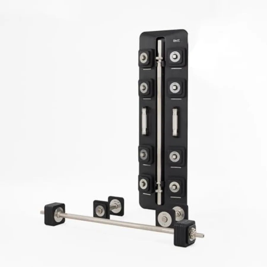 2.2-50 lbs Adjustable Dumbbells Set with Rack Free Weights for Home Gym Office Anti-Rolling Steel Dumbbell Barbell Wall-Mounted