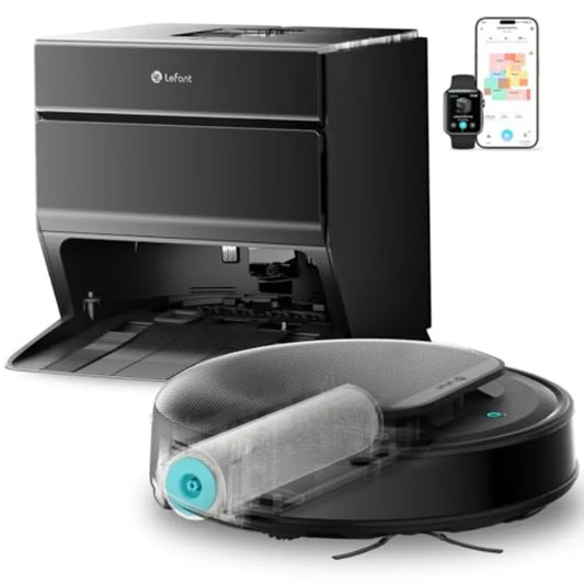 LiDAR Robot Vacuum and Mop 18000Pa Suction PSD 2.0 Obstacle Avoidance All-in-One Robot Vacuum 120 Day Self-Emptying Self Cleani